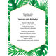 Tropical Leaves Shower Invitations Image 6 of 6
